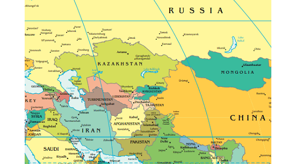 Map Central Asia